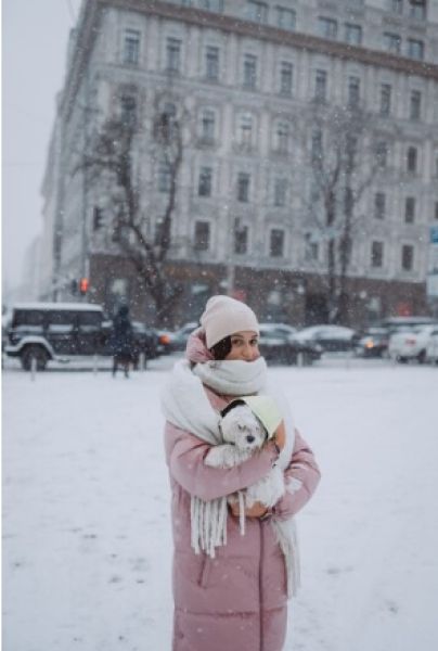 Снег надвигается на Москву 