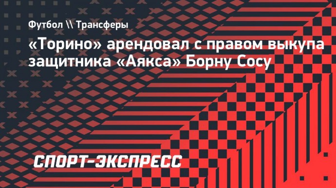 «Торино» арендовал с правом выкупа защитника «Аякса» Борну Сосу