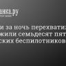 В России за ночь перехватили и уничтожили семьдесят пять украинских беспилотников