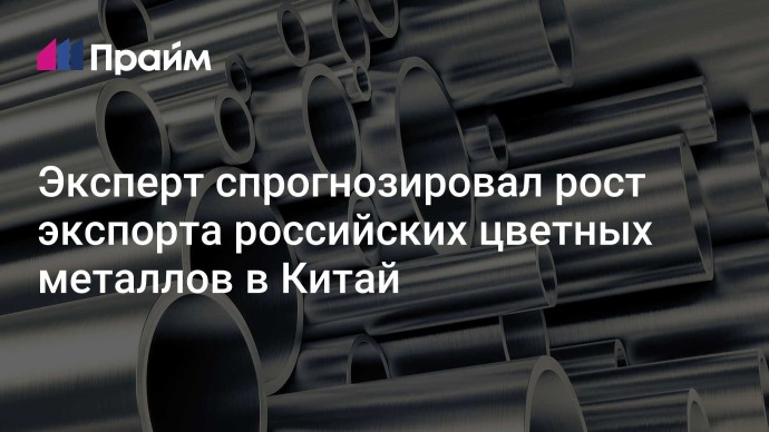 Эксперт спрогнозировал рост экспорта российских цветных металлов в Китай