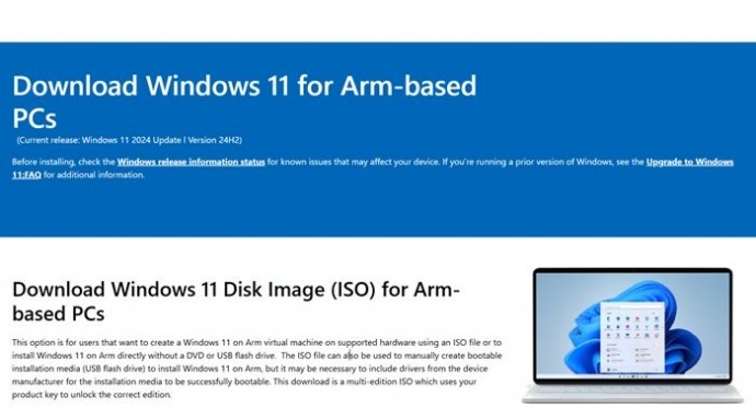 Microsoft впервые выпустила Windows 11 для ARM в виде ISO-файла