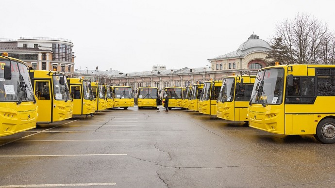 Тульские школы получили новые автобусы