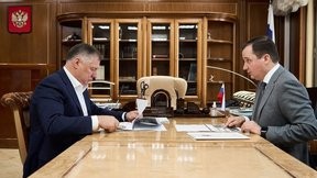 Марат Хуснуллин провёл встречу с губернатором Архангельской области Александром Цыбульским