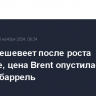 Нефть дешевеет после роста накануне, цена Brent опустилась ниже $75,2 за баррель