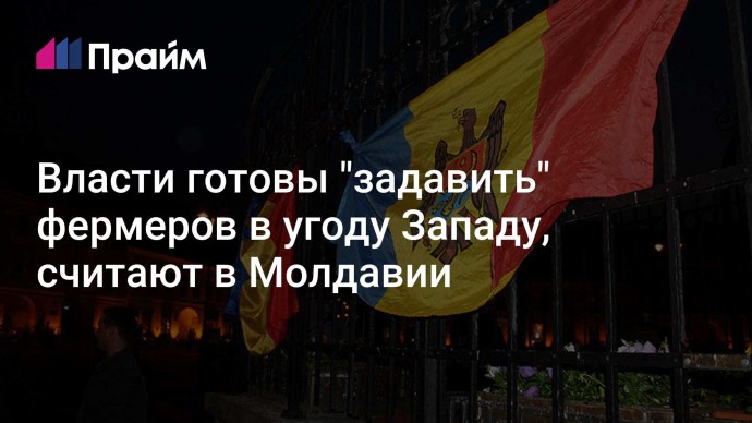 Власти готовы "задавить" фермеров в угоду Западу, считают в Молдавии