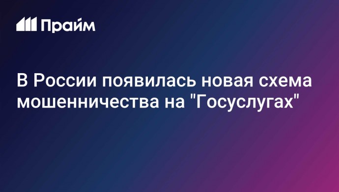 В России появилась новая схема мошенничества на "Госуслугах"