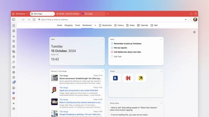 Состоялся релиз браузера Vivaldi 7.0 с переработанным интерфейсом и удобным доступом к Youtube