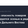 Высокая опасность пожаров прогнозируется осенью в ряде регионов Дальнего Востока