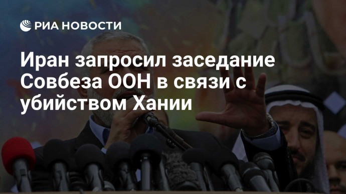 Иран запросил заседание Совбеза ООН в связи с убийством Хании