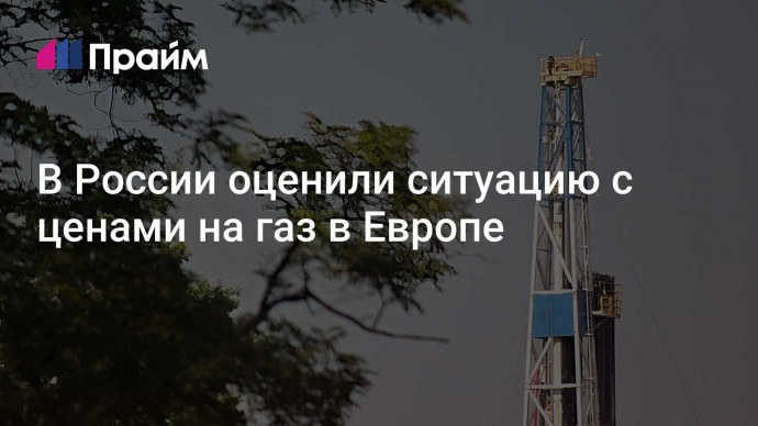 В России оценили ситуацию с ценами на газ в Европе