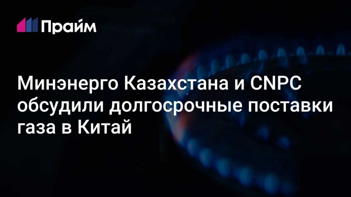 Минэнерго Казахстана и CNPC обсудили долгосрочные поставки газа в Китай