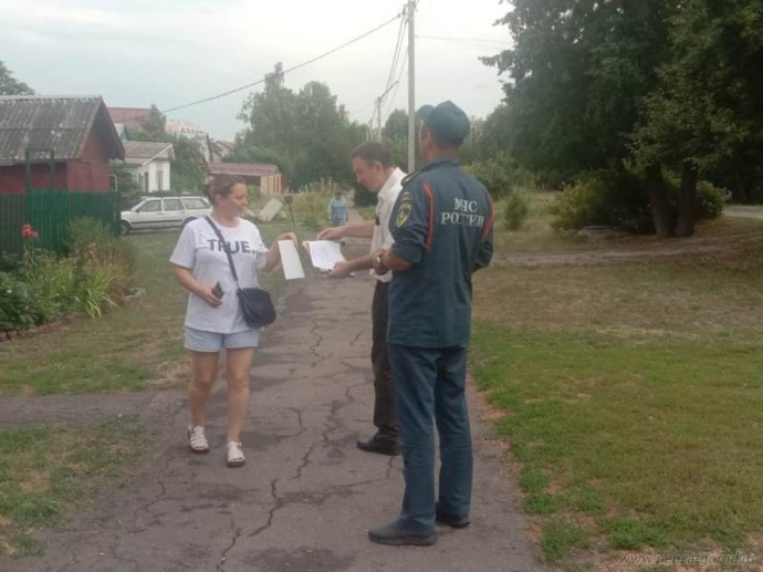 На улице Мереняшева в Пензе провели противопожарный рейд