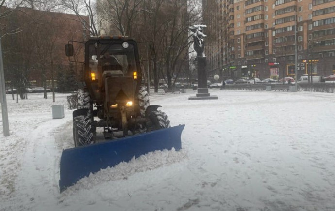 В комитете по благоустройству рассказали и показали, как в Петербурге убирают последствия снегопада