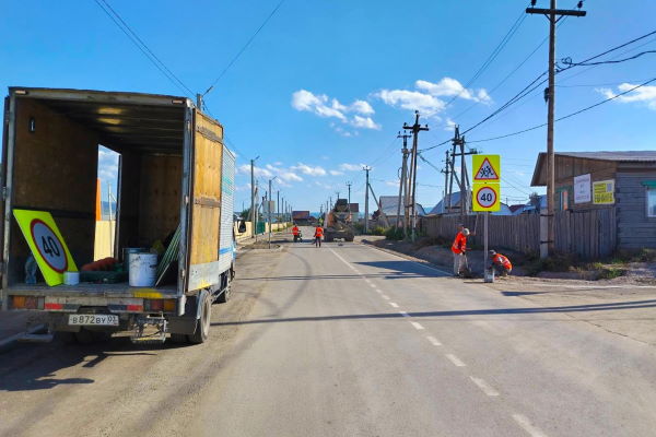 В пригороде Улан-Удэ завершают ремонт дорог к школам