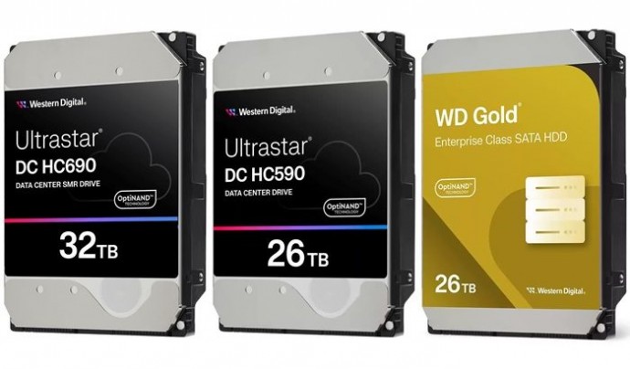 Western Digital представила жёсткие диски рекордной ёмкости: 32 Тбайт на SMR и 26 Тбайт на CMR