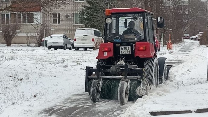 238 кубометров снега за сутки вывезли с улиц Тульской области