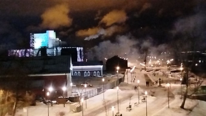 В Великом Новгороде рядом с театром драмы произошёл пожар