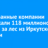 Иностранные компании задолжали 118 миллионов рублей за лес из Иркутской области