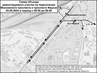 В Ярославле изменят схему движения автобусов по Московскому проспекту