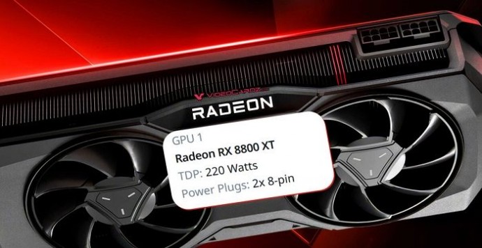 Seasonic присвоила Radeon RX 8800 XT энергопотребление 220 Вт в своём калькуляторе мощности блоков питания