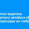 В Иркутске водитель маршрутного автобуса сбил двух пешеходов на «зебре»