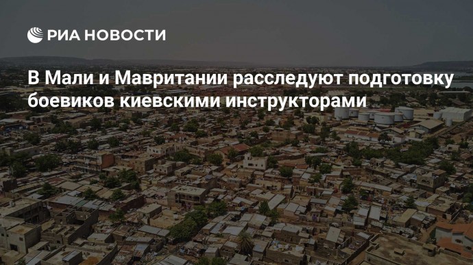 В Мали и Мавритании расследуют подготовку боевиков киевскими инструкторами