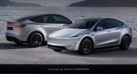 Экстерьер рестайлинговой Tesla Model Y вдохновил художника на создание эскиза