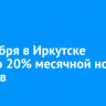 15 ноября в Иркутске выпало 20% месячной нормы осадков