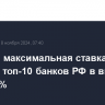 Средняя максимальная ставка по вкладам топ-10 банков РФ в выросла до 20,91%