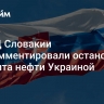 В МИД Словакии прокомментировали остановку транзита нефти Украиной