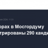 На выборах в Мосгордуму зарегистрированы 290 кандидатов