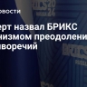 Эксперт назвал БРИКС механизмом преодоления противоречий