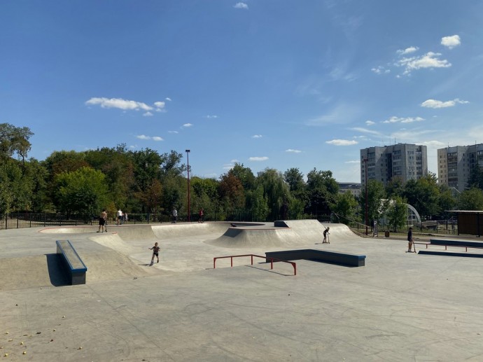 В парке Ленина в Белгороде построили скейт-парк и памп-трек