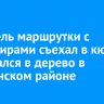 Водитель маршрутки с пассажирами съехал в кювет и врезался в дерево в Слюдянском районе