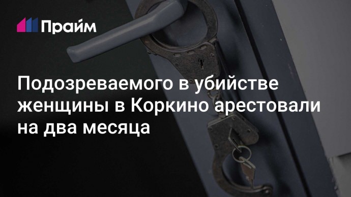 Подозреваемого в убийстве женщины в Коркино арестовали на два месяца