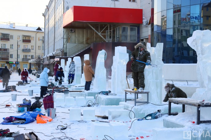 20 команд стали участниками конкурса ледовых и снежных скульптур «Бриллианты Якутии»