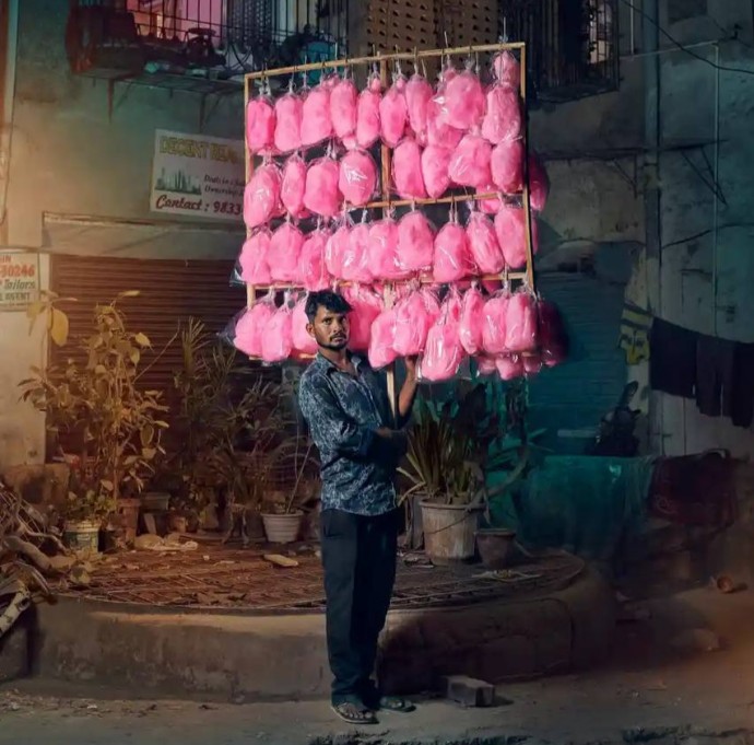 Портрет мумбайского продавца сахарной ваты победил а премии — Pink Lady Food Photographer of the Yea