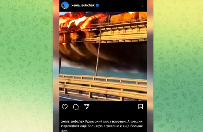 Ксению Собчак хотят привлечь за дискредитацию ВС РФ в запрещенном Instagram