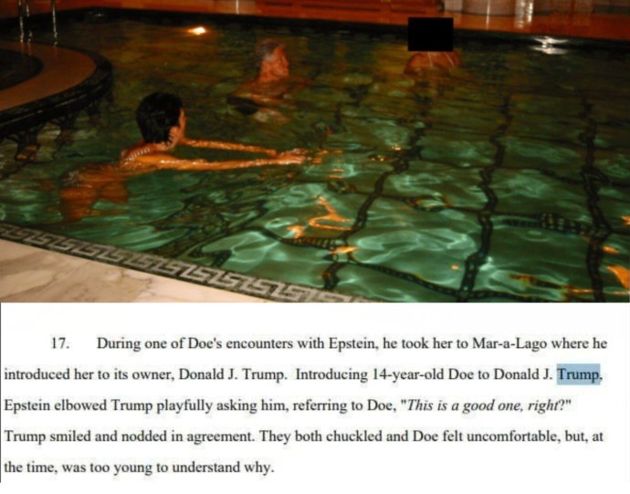 Трамп с 14-летней девочкой, Клинтон в бассейне с голыми: дело Эпштейна о тысячях детей и педофилах