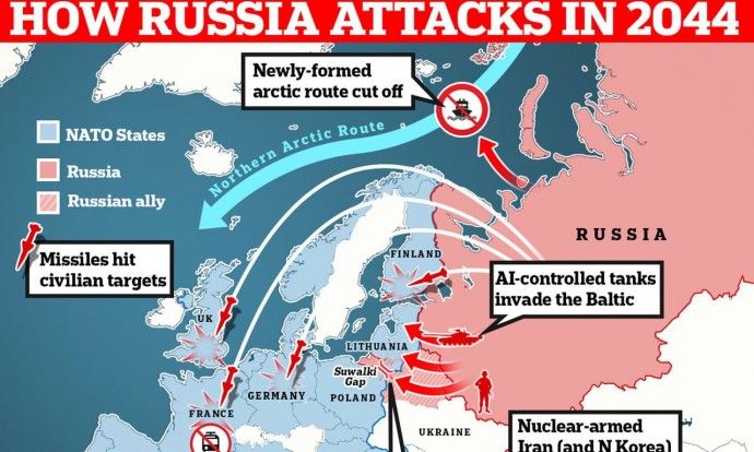 Россия нападёт на НАТО в 2044 году
