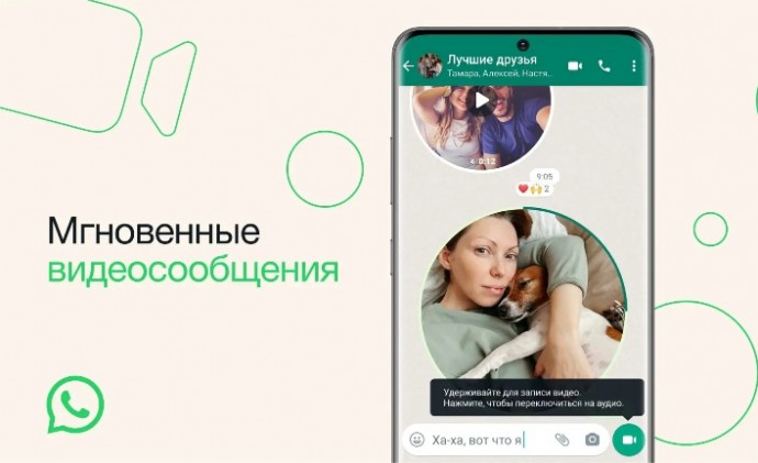 В WhatsApp появятся кружочки - короткие видеосообщения